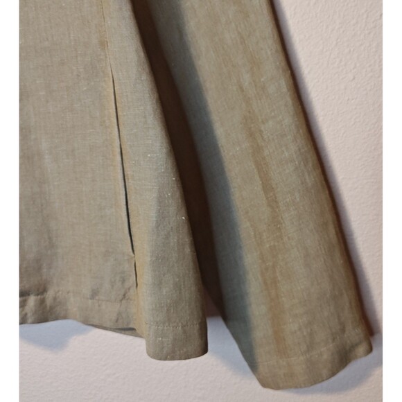 Eileen Fisher Jacket Womens Medium Linen Blend Button Front Casual Layering - Picture 4 of 13